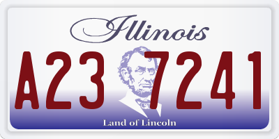 IL license plate A237241