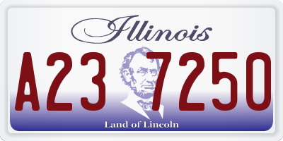IL license plate A237250