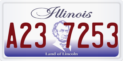 IL license plate A237253
