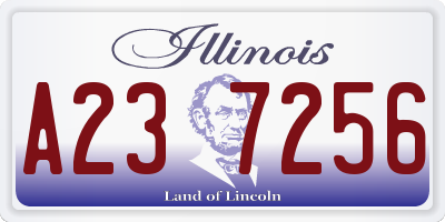 IL license plate A237256