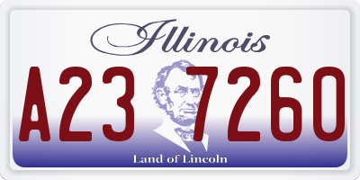 IL license plate A237260