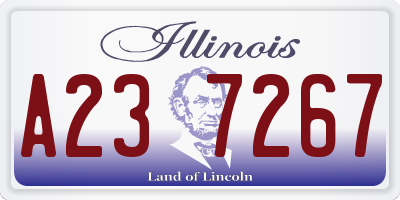 IL license plate A237267