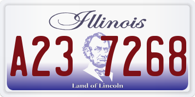 IL license plate A237268