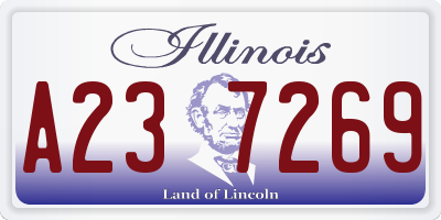 IL license plate A237269