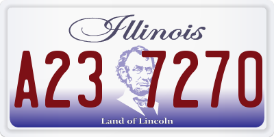 IL license plate A237270