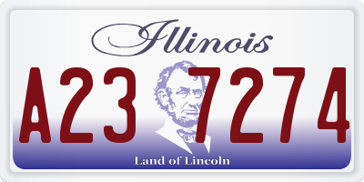 IL license plate A237274