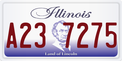 IL license plate A237275