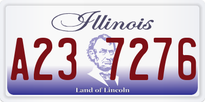 IL license plate A237276