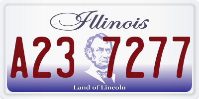 IL license plate A237277