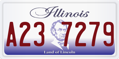 IL license plate A237279