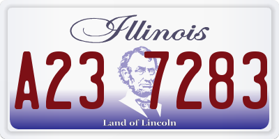 IL license plate A237283