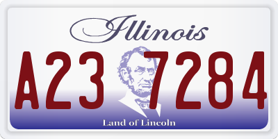 IL license plate A237284