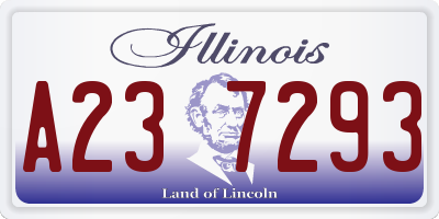IL license plate A237293