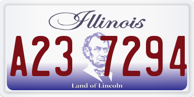 IL license plate A237294