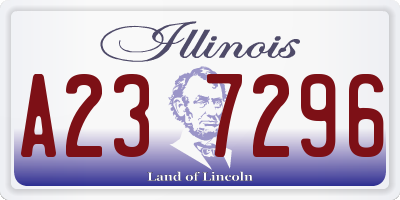 IL license plate A237296