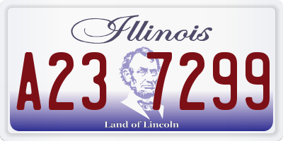 IL license plate A237299