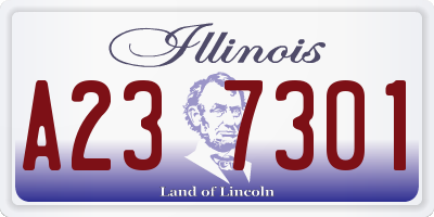 IL license plate A237301