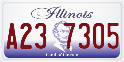 IL license plate A237305