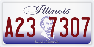 IL license plate A237307