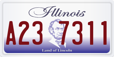 IL license plate A237311