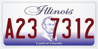 IL license plate A237312