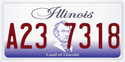 IL license plate A237318