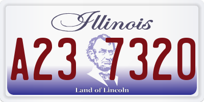 IL license plate A237320