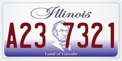 IL license plate A237321