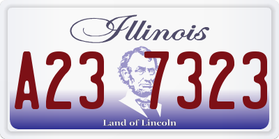 IL license plate A237323