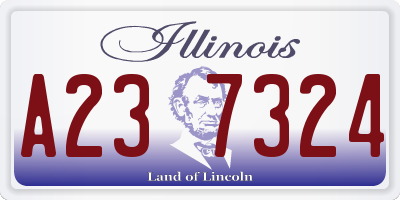 IL license plate A237324