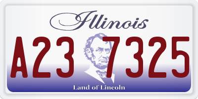 IL license plate A237325