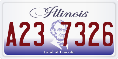 IL license plate A237326