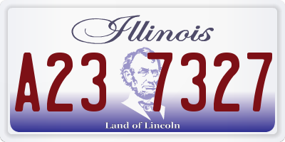IL license plate A237327
