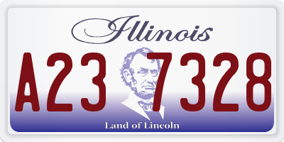 IL license plate A237328