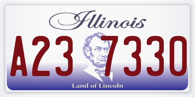 IL license plate A237330