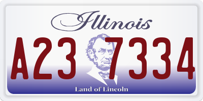 IL license plate A237334