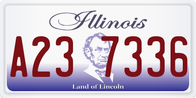 IL license plate A237336