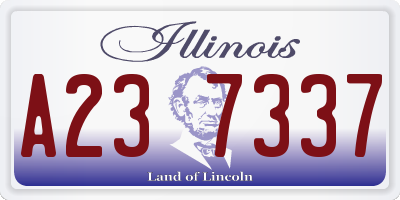 IL license plate A237337