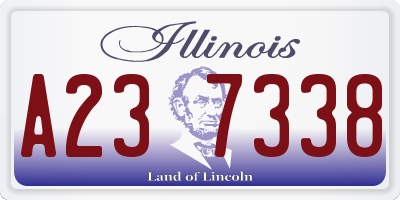 IL license plate A237338