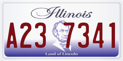 IL license plate A237341