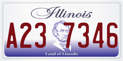 IL license plate A237346