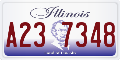 IL license plate A237348
