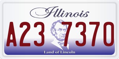 IL license plate A237370