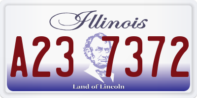 IL license plate A237372