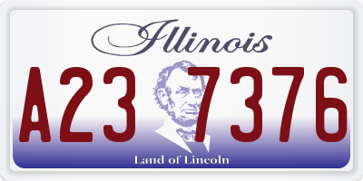 IL license plate A237376
