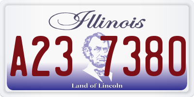 IL license plate A237380