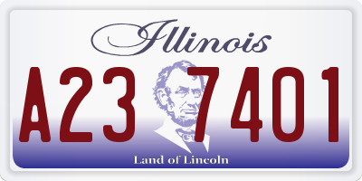 IL license plate A237401