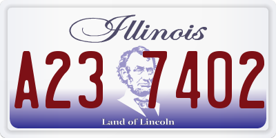 IL license plate A237402