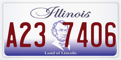 IL license plate A237406