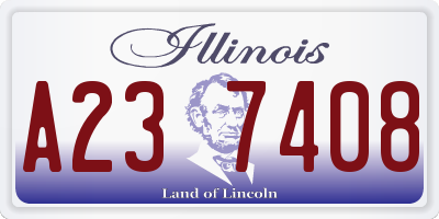 IL license plate A237408
